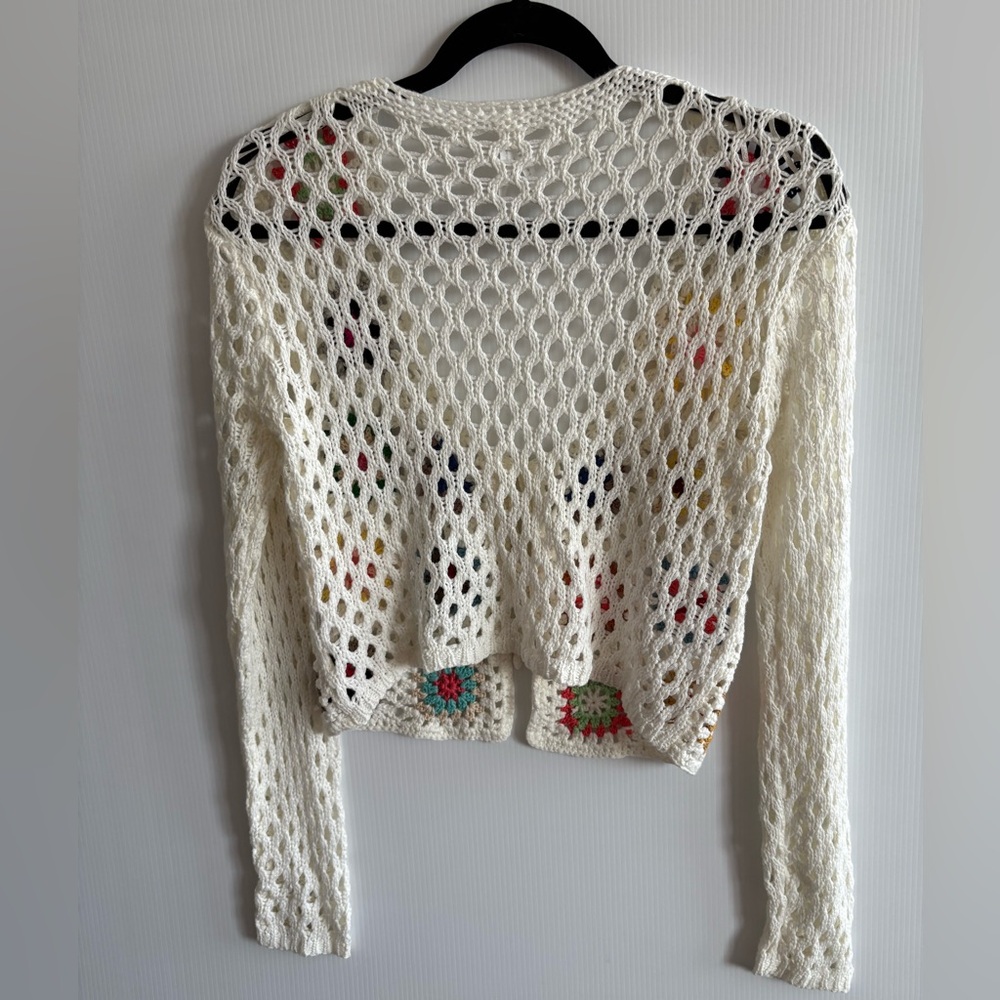 DREAMERS Multi Crochet Cardigan - Picture 3 of 5